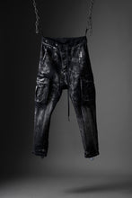 画像をギャラリービューアに読み込む, 11 BY BORIS BIDJAN SABERI CARGO POCKET PANTS / OBJECT DYED &amp; USED EFFECT &quot;P21B-F1481&quot; (BLACK)