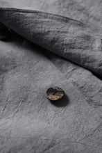 画像をギャラリービューアに読み込む, kujaku sumi-dyed mao collar long coat / C-698 (charcoal)