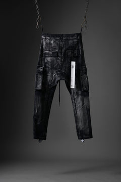 画像をギャラリービューアに読み込む, 11 BY BORIS BIDJAN SABERI CARGO POCKET PANTS / OBJECT DYED &amp; USED EFFECT &quot;P21B-F1481&quot; (BLACK)