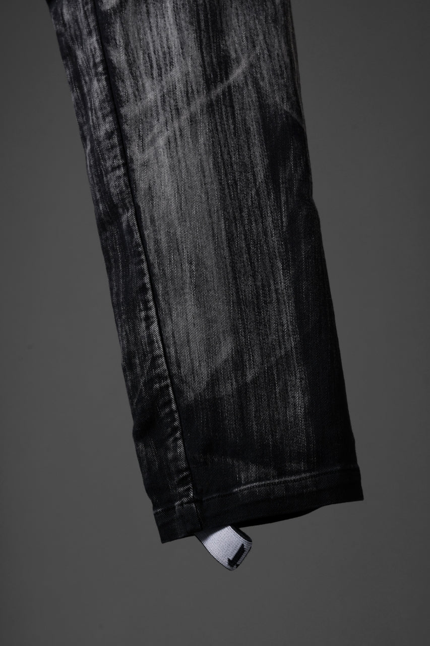 11 BY BORIS BIDJAN SABERI CARGO POCKET PANTS / OBJECT DYED & USED EFFECT "P21B-F1481" (BLACK)