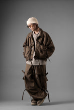 画像をギャラリービューアに読み込む, A.F ARTEFACT KNOTTING DETAIL TWILL VOLUME PANTS (BROWN)