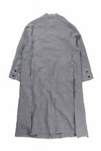 画像をギャラリービューアに読み込む, kujaku sumi-dyed mao collar long coat / C-698 (charcoal)