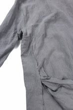 画像をギャラリービューアに読み込む, kujaku sumi-dyed mao collar long coat / C-698 (charcoal)
