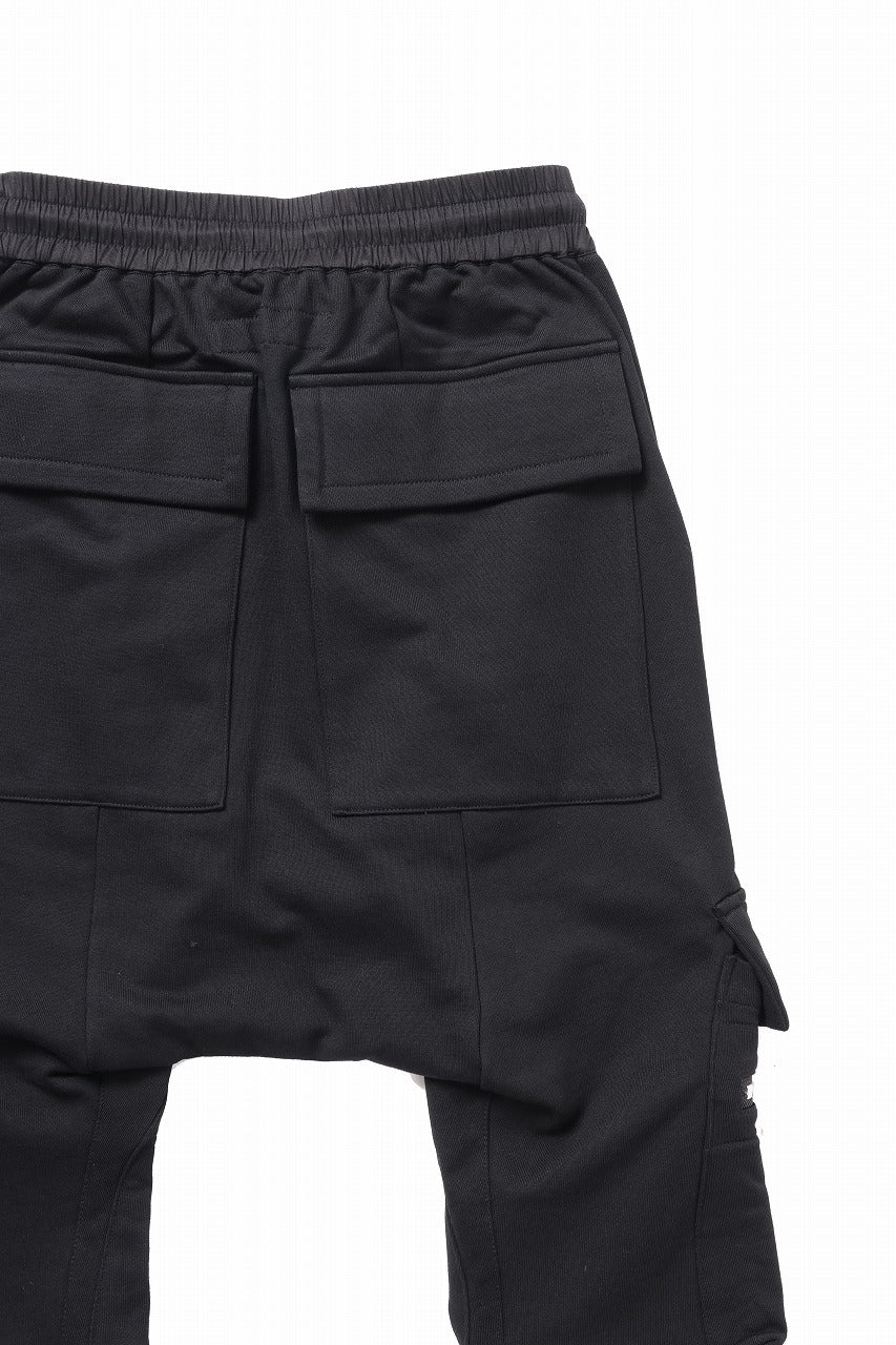 A.F ARTEFACT FLAP ZIP SARROUEL SKINNY PANTS (BLACK)