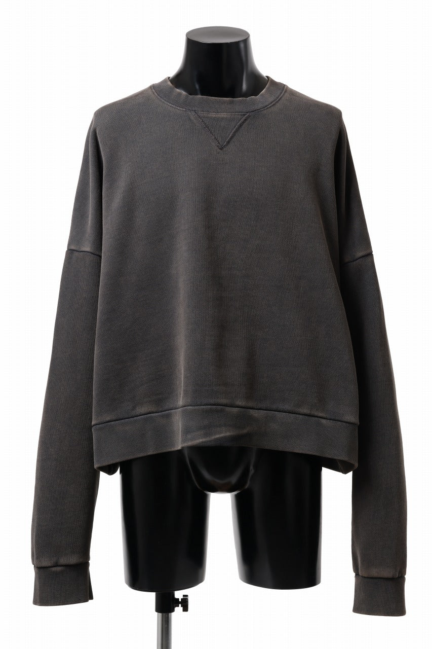 entire studios BOX CREW SWEAT PULLOVER (WASHED BLACK)の商品ページ 