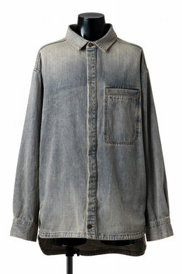 entire studios HERCULEAN DENIM SHIRT JACKET (SURFACE WAVE)