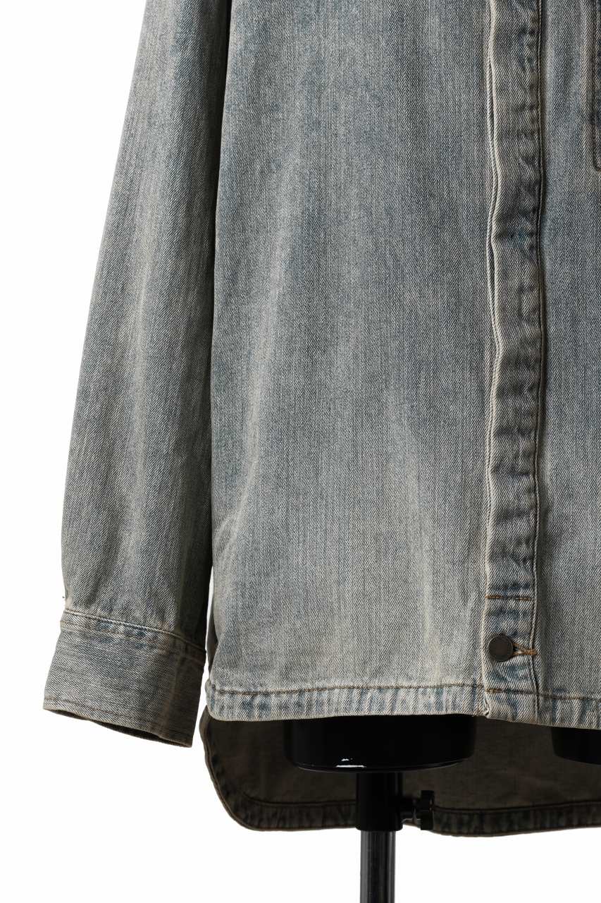 entire studios HERCULEAN DENIM SHIRT JACKET (SURFACE WAVE)