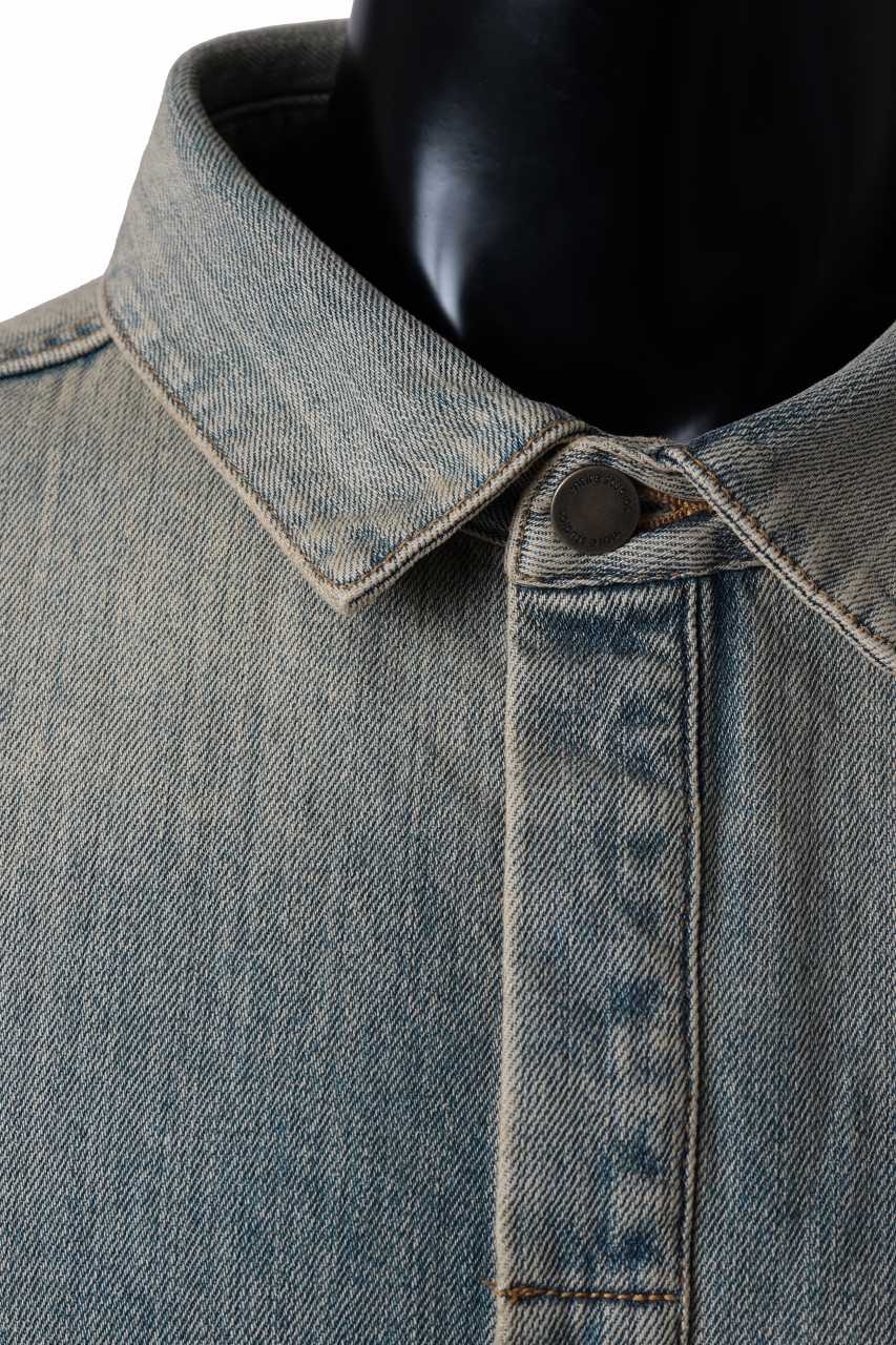 entire studios HERCULEAN DENIM SHIRT JACKET (SURFACE WAVE)