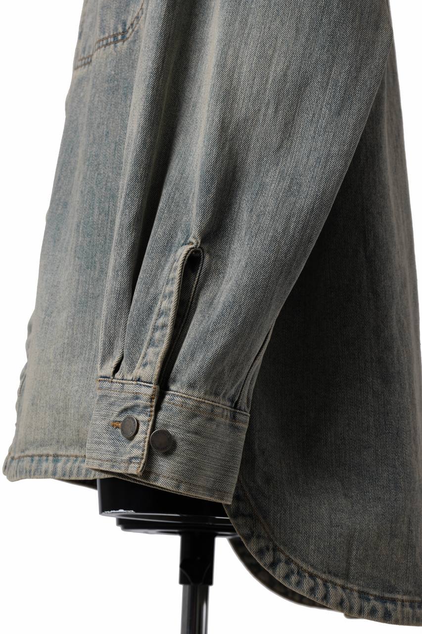 entire studios HERCULEAN DENIM SHIRT JACKET (SURFACE WAVE)