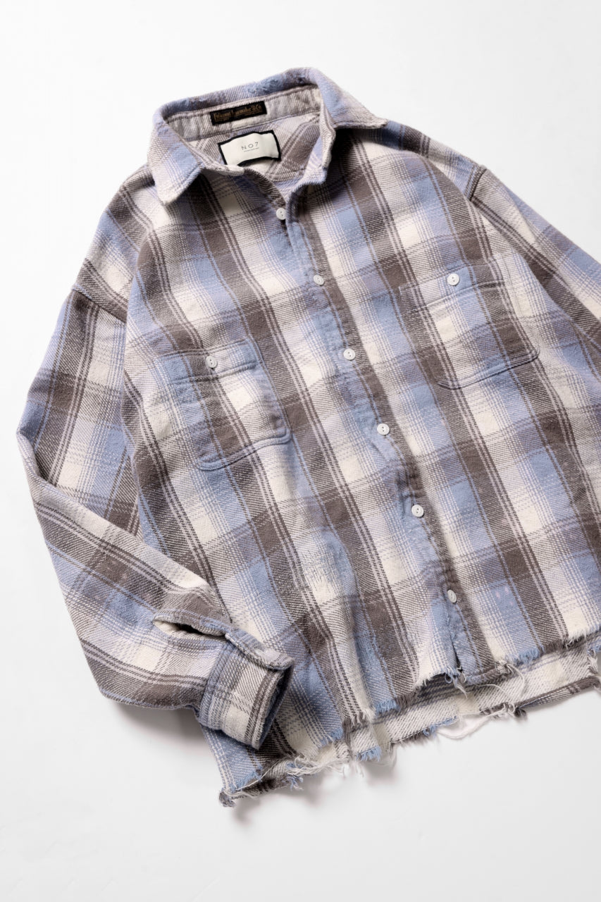 画像をギャラリービューアに読み込む, FULLCOUNT x N/07 exclusive Original Check Flannel Shirt (Blue)