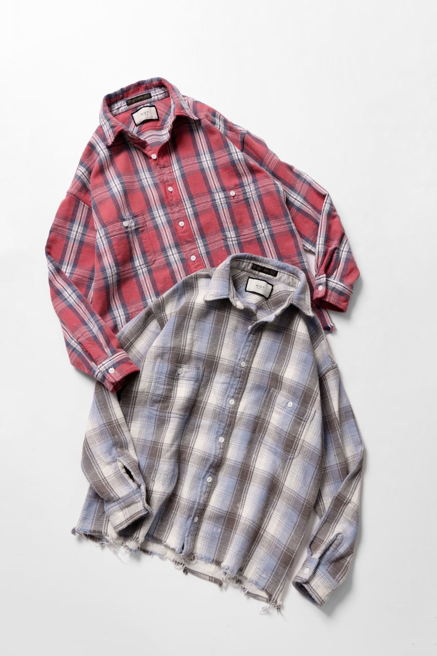 画像をギャラリービューアに読み込む, FULLCOUNT x N/07 exclusive Original Check Flannel Shirt (Blue)