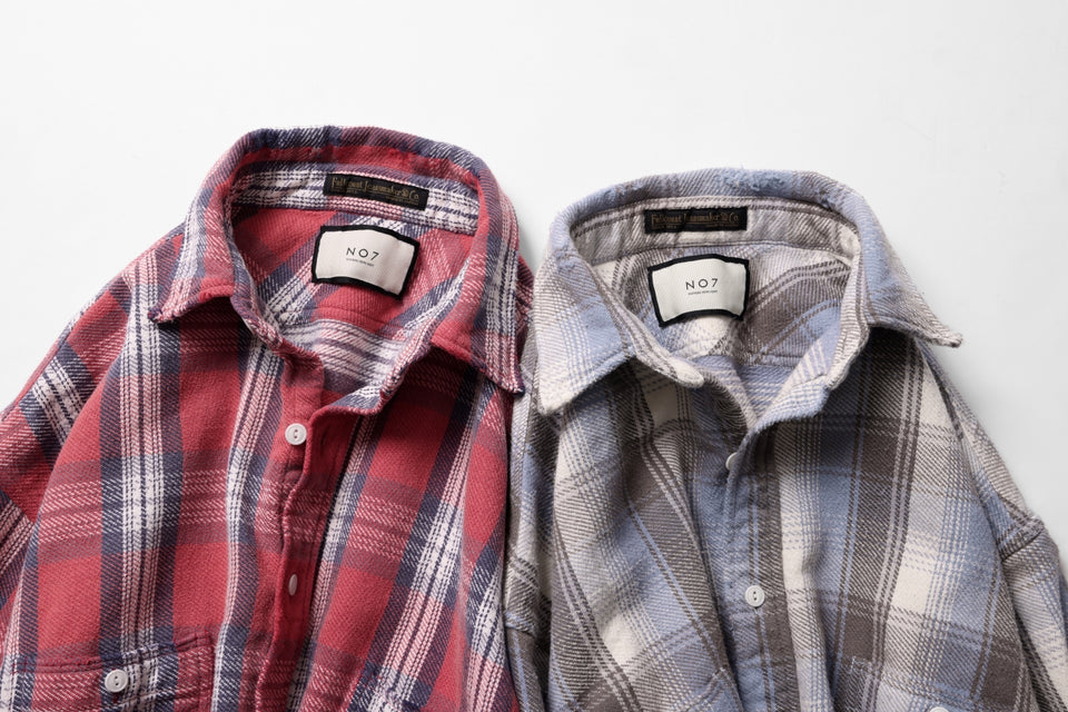 画像をギャラリービューアに読み込む, FULLCOUNT x N/07 exclusive Original Check Flannel Shirt (Red)