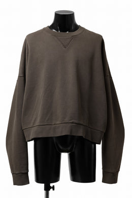 entire studios BOX CREW SWEAT PULLOVER (BRUNETTE)