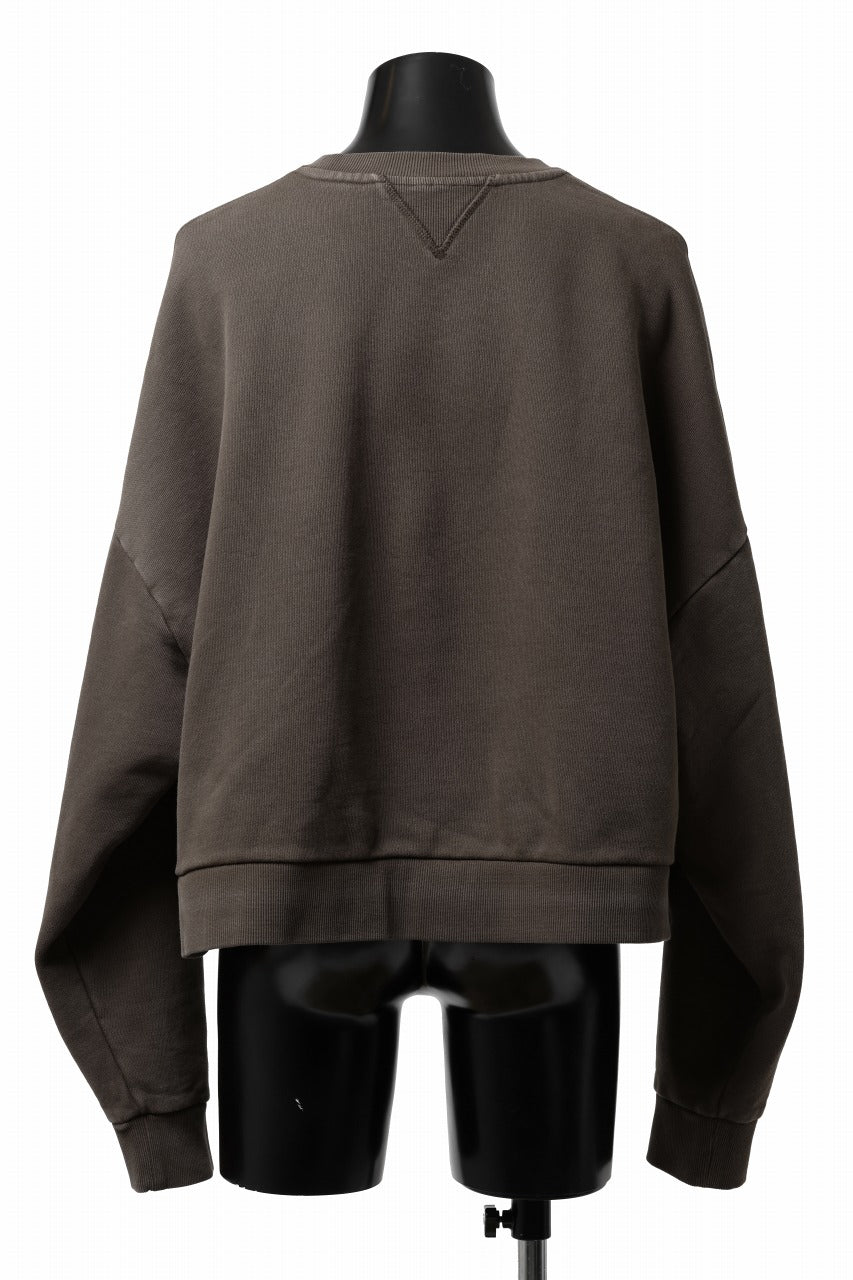 entire studios BOX CREW SWEAT PULLOVER (BRUNETTE)