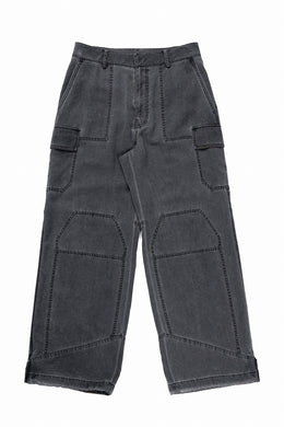 Juun.J Washed Nylon Work Pants (GREY)