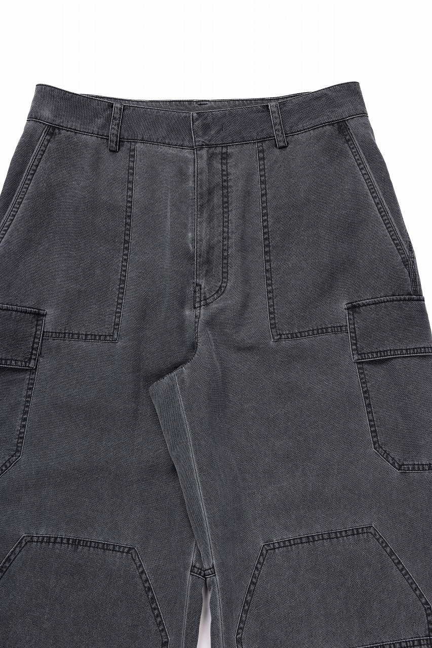 Juun.J Washed Nylon Work Pants (GREY)