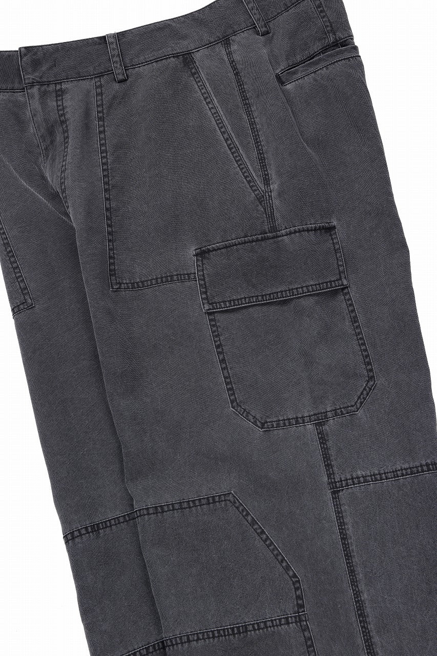 Juun.J Washed Nylon Work Pants (GREY)