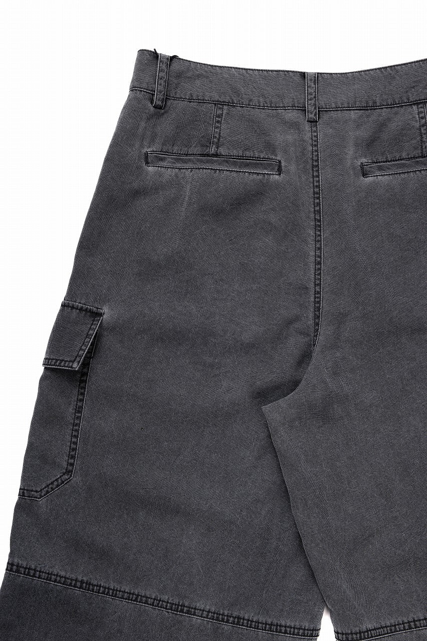 Juun.J Washed Nylon Work Pants (GREY)