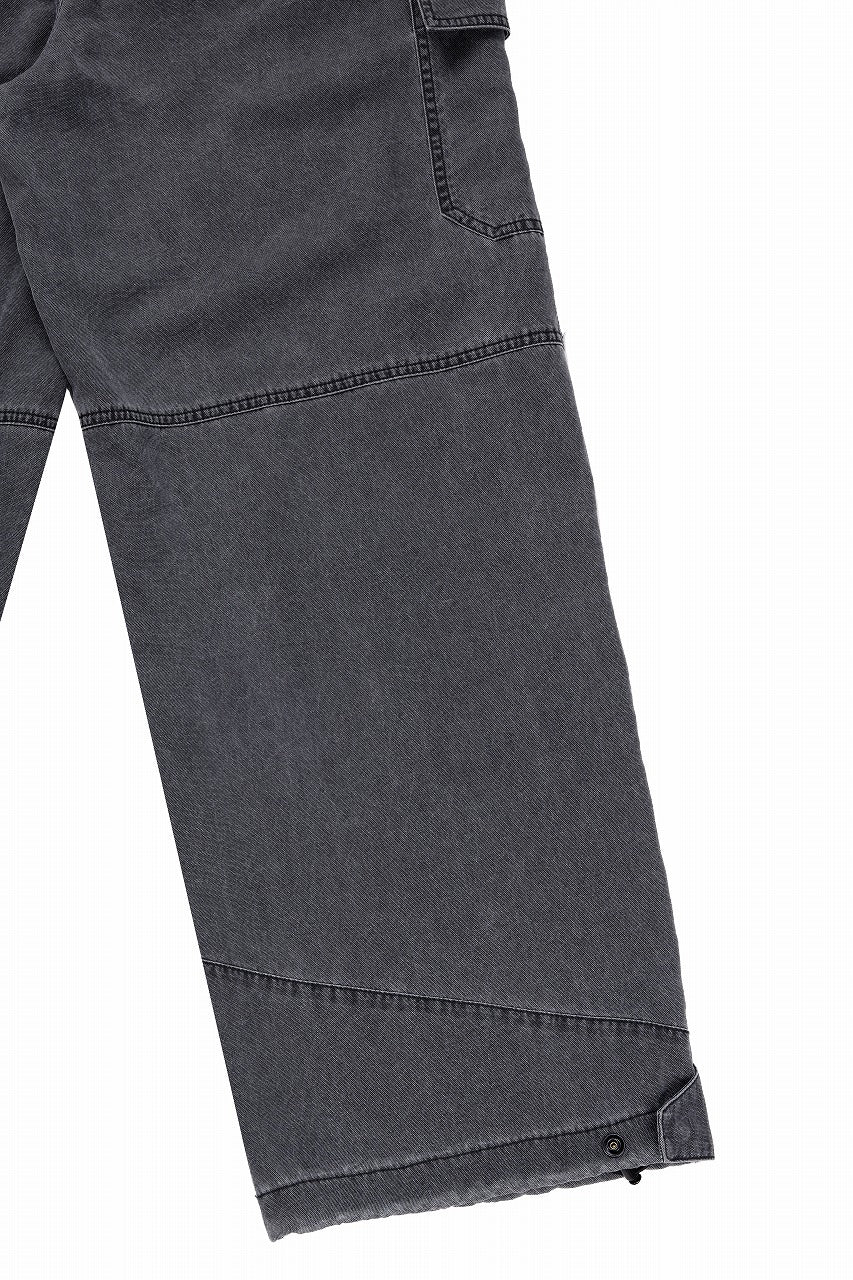 Juun.J Washed Nylon Work Pants (GREY)