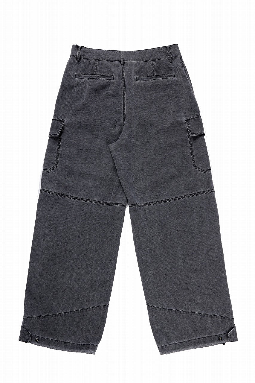 Juun.J Washed Nylon Work Pants (GREY)