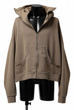 Load image into Gallery viewer, entire studios FULL ZIP SWEAT PARKA (CORK)