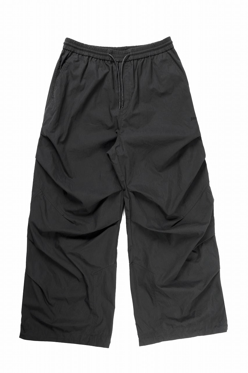 画像をギャラリービューアに読み込む, Juun.J Cotton Side Tucked Pants (BLACK)