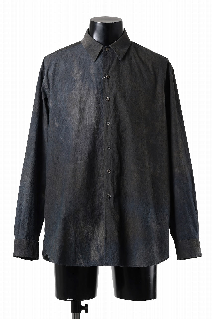 Load image into Gallery viewer, COLINA THE SHIRT / DARK DYED POPLIN (BLACK MIST)