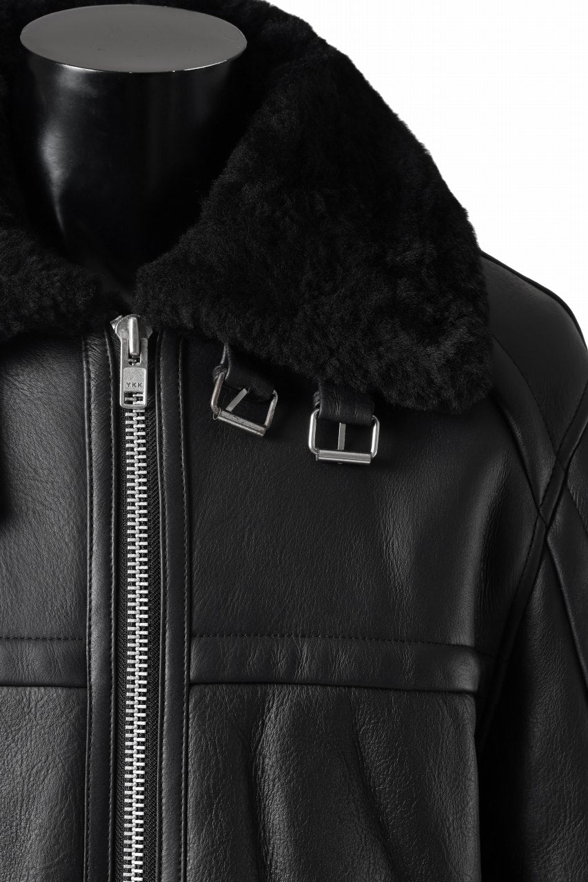 entire studios 01 SHEARLING JACKET (BLACK)