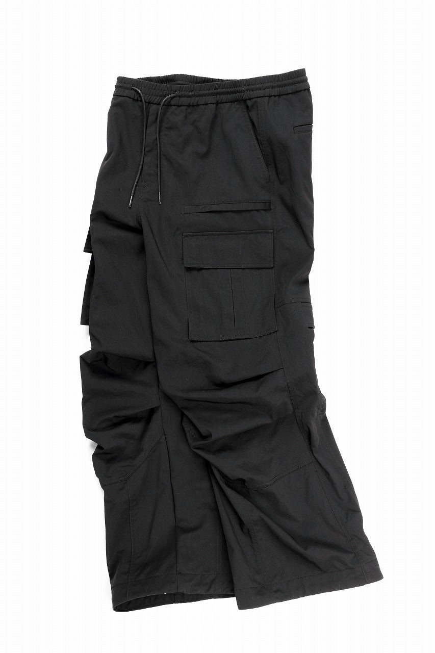 Juun.J Nylon Cargo Pants (BLACK)