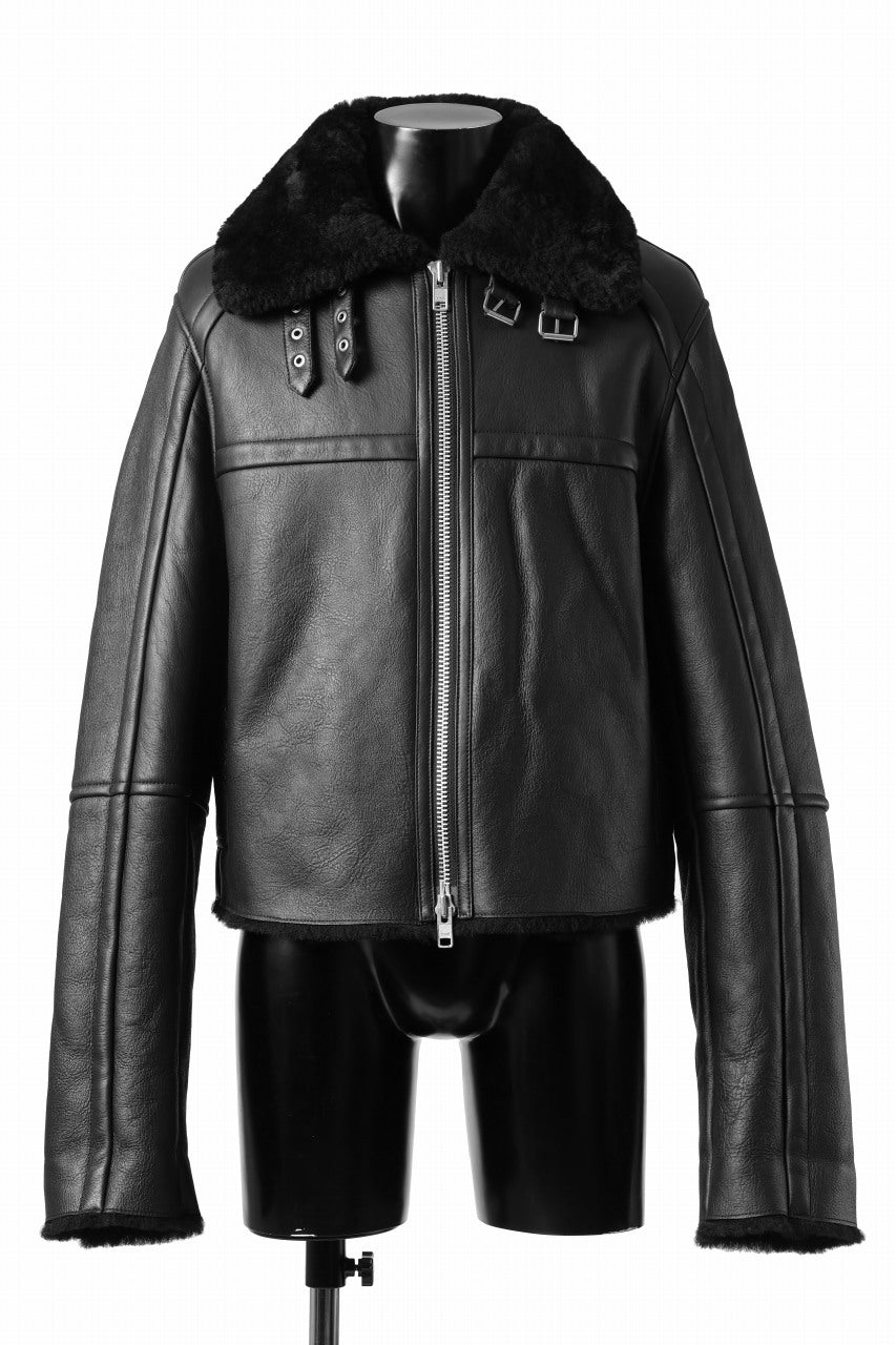 entire studios 01 SHEARLING JACKET (BLACK)