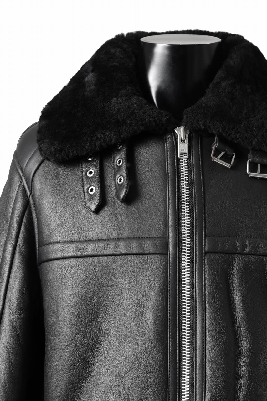 entire studios 01 SHEARLING JACKET (BLACK)