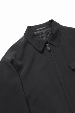 画像をギャラリービューアに読み込む, Y&#39;s for men FASTENER BLOUSON WITH FLAP POCKET / TA TUXEDO (BLACK)