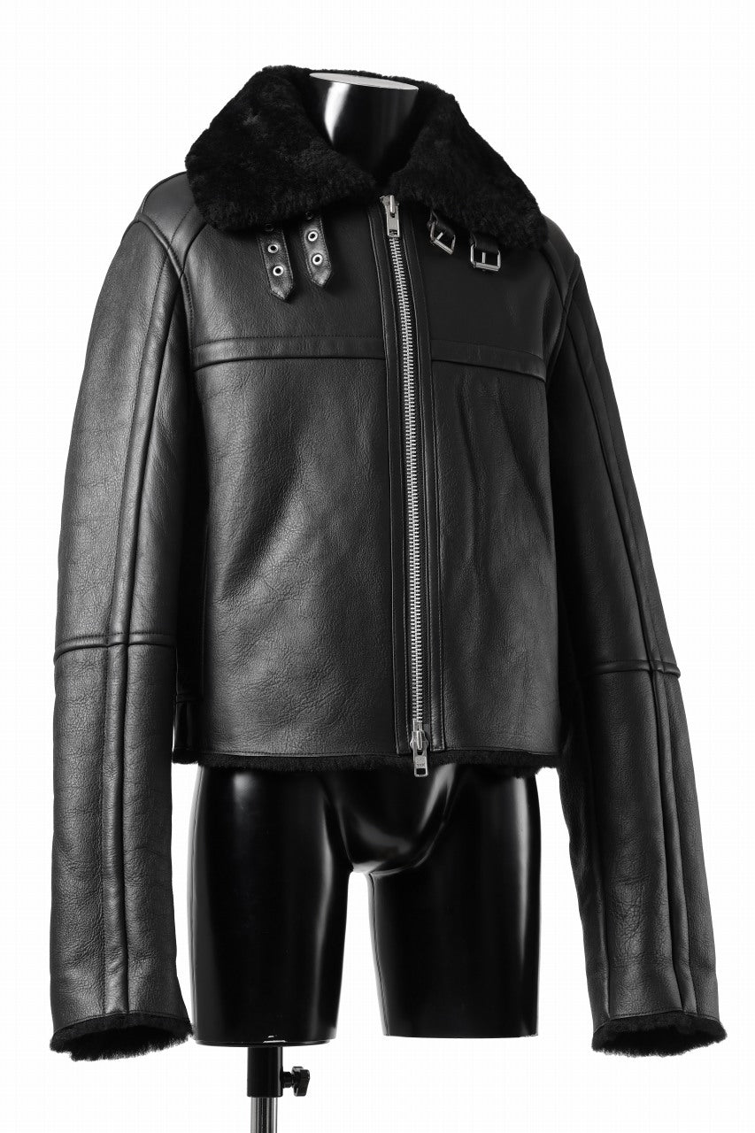 entire studios 01 SHEARLING JACKET (BLACK)