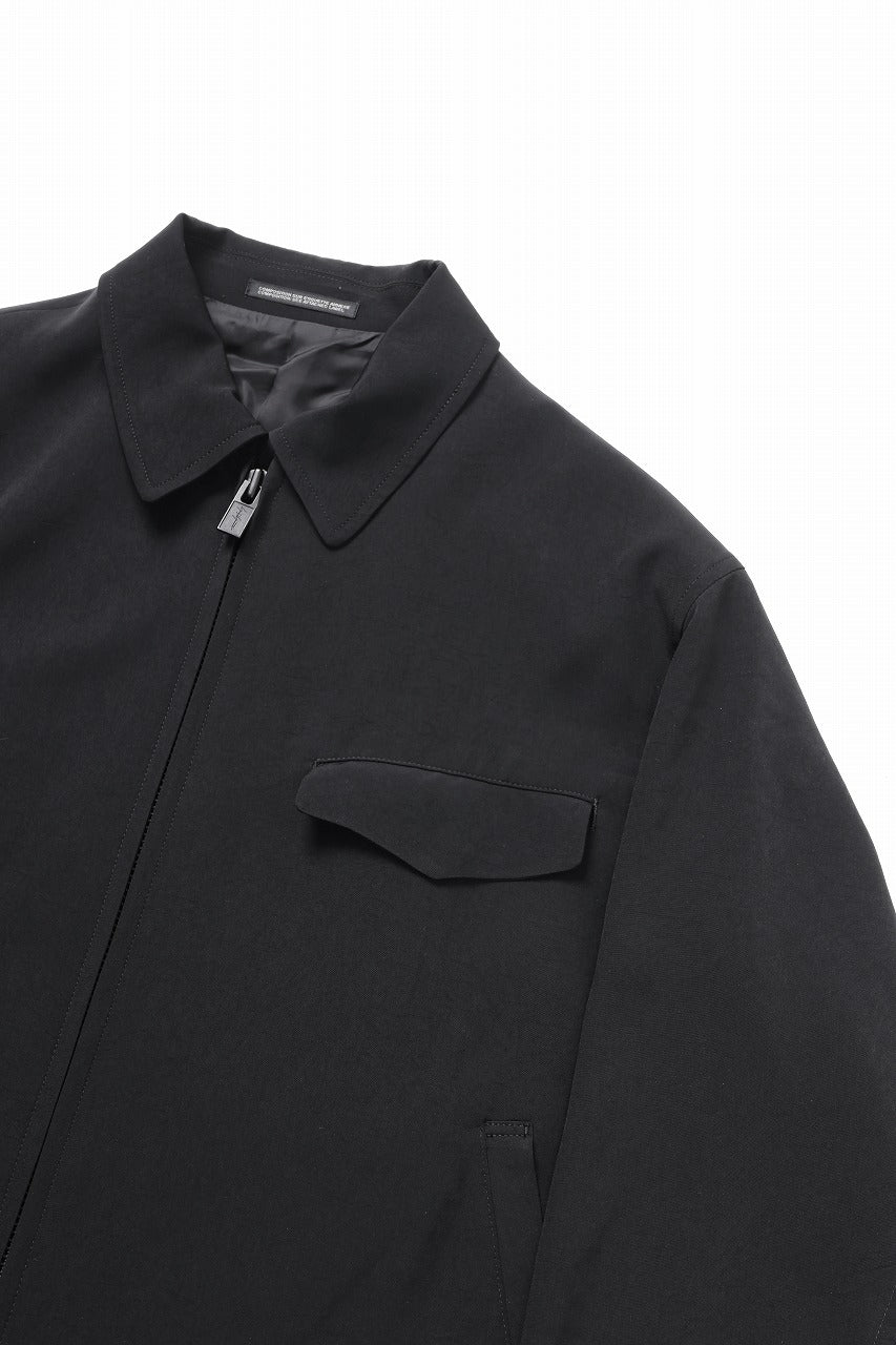 Y's for men FASTENER BLOUSON WITH FLAP POCKET / TA TUXEDO (BLACK)