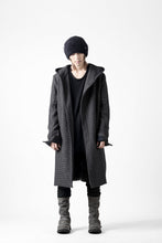 画像をギャラリービューアに読み込む, incarnation HOODED W BREAST BUTTON COAT / MICROSCOPIC CHECK WOOL (T91)