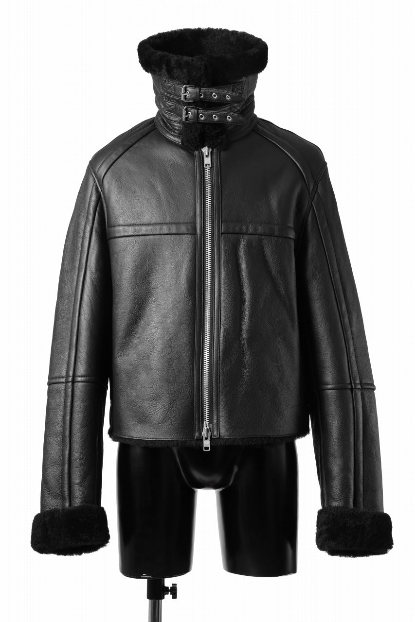 画像をギャラリービューアに読み込む, entire studios 01 SHEARLING JACKET (BLACK)