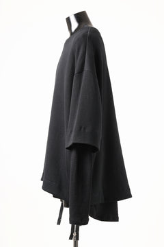 画像をギャラリービューアに読み込む, A.F ARTEFACT SIDE ZIP LAYERED PULLOVER / RIB KNIT JERSEY (BLACK)