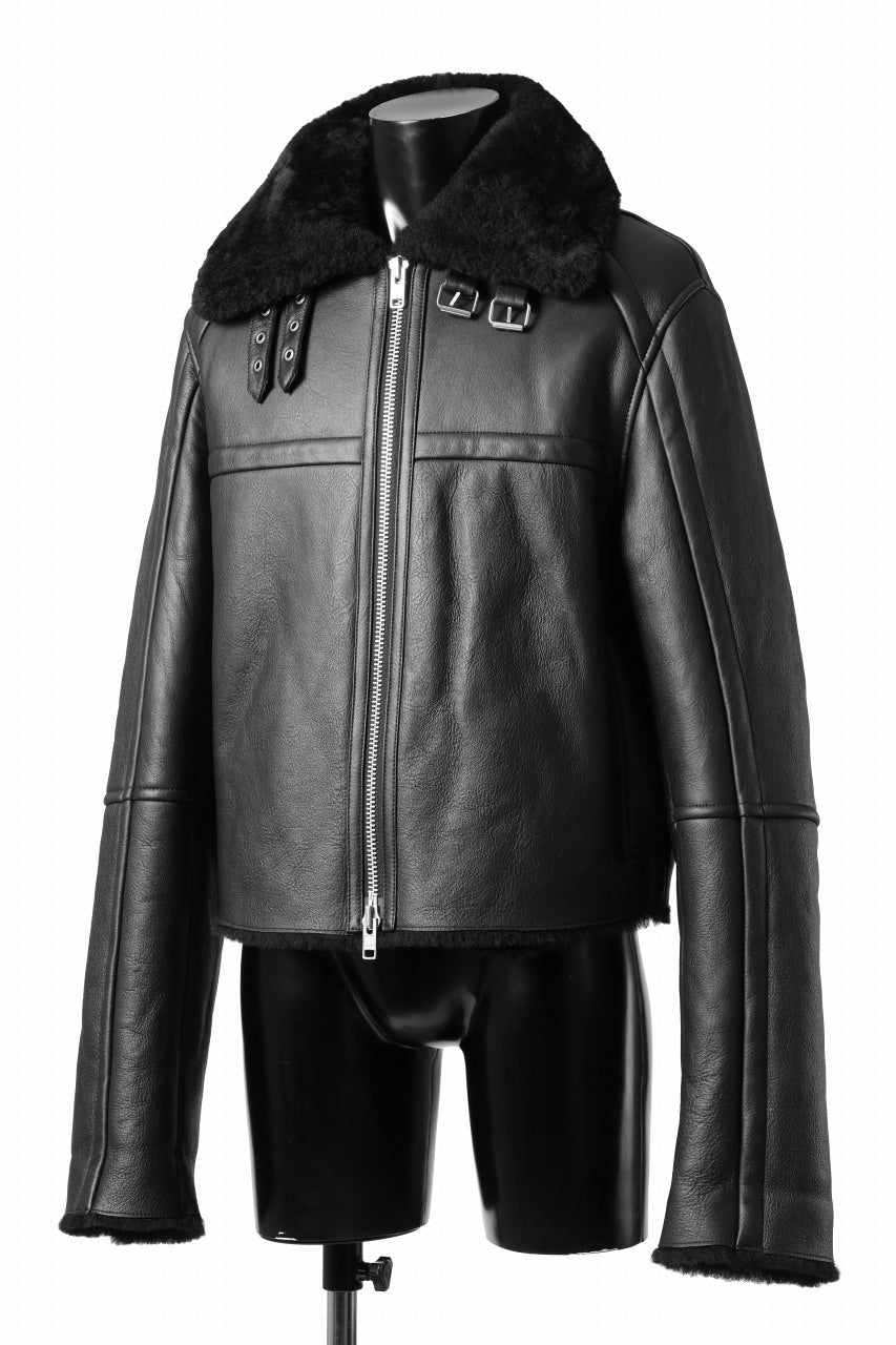 entire studios 01 SHEARLING JACKET (BLACK)