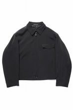 画像をギャラリービューアに読み込む, Y&#39;s for men FASTENER BLOUSON WITH FLAP POCKET / TA TUXEDO (BLACK)