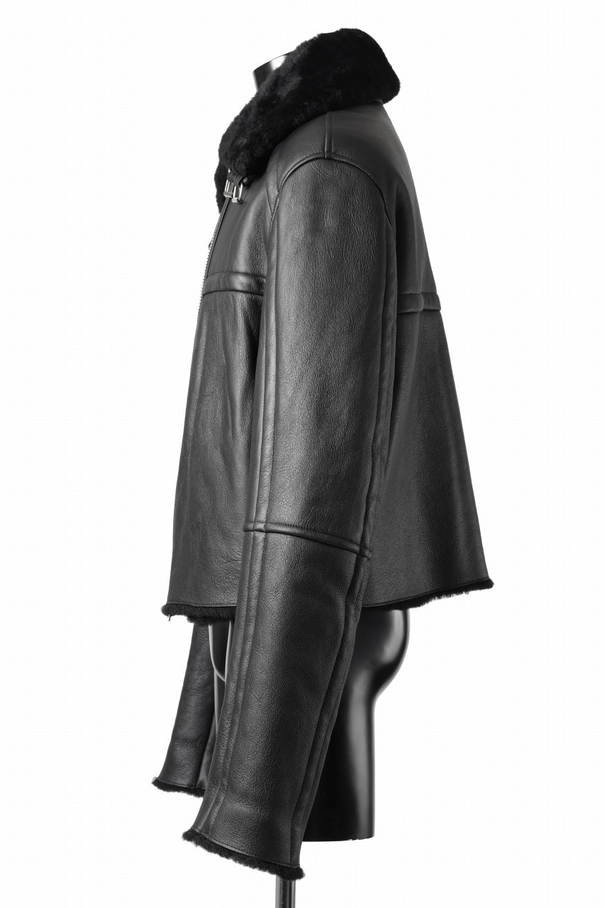 画像をギャラリービューアに読み込む, entire studios 01 SHEARLING JACKET (BLACK)