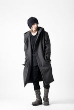 画像をギャラリービューアに読み込む, incarnation HOODED W BREAST BUTTON COAT / MICROSCOPIC CHECK WOOL (T91)