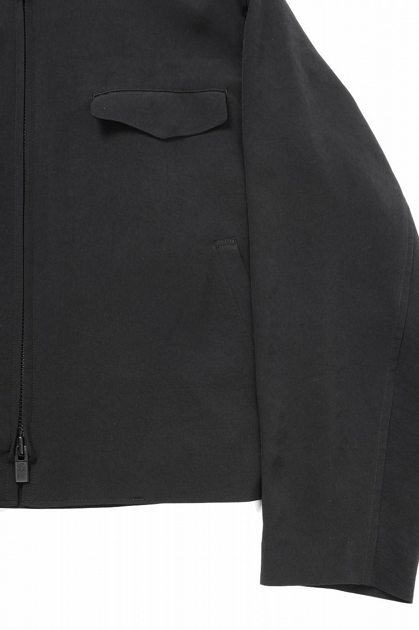 画像をギャラリービューアに読み込む, Y&#39;s for men FASTENER BLOUSON WITH FLAP POCKET / TA TUXEDO (BLACK)