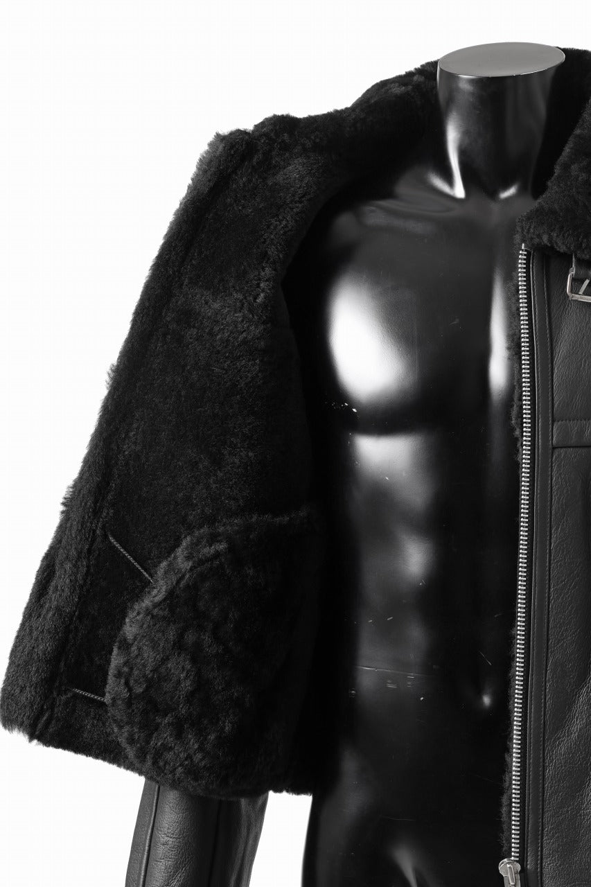 画像をギャラリービューアに読み込む, entire studios 01 SHEARLING JACKET (BLACK)