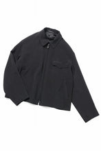 画像をギャラリービューアに読み込む, Y&#39;s for men FASTENER BLOUSON WITH FLAP POCKET / TA TUXEDO (BLACK)