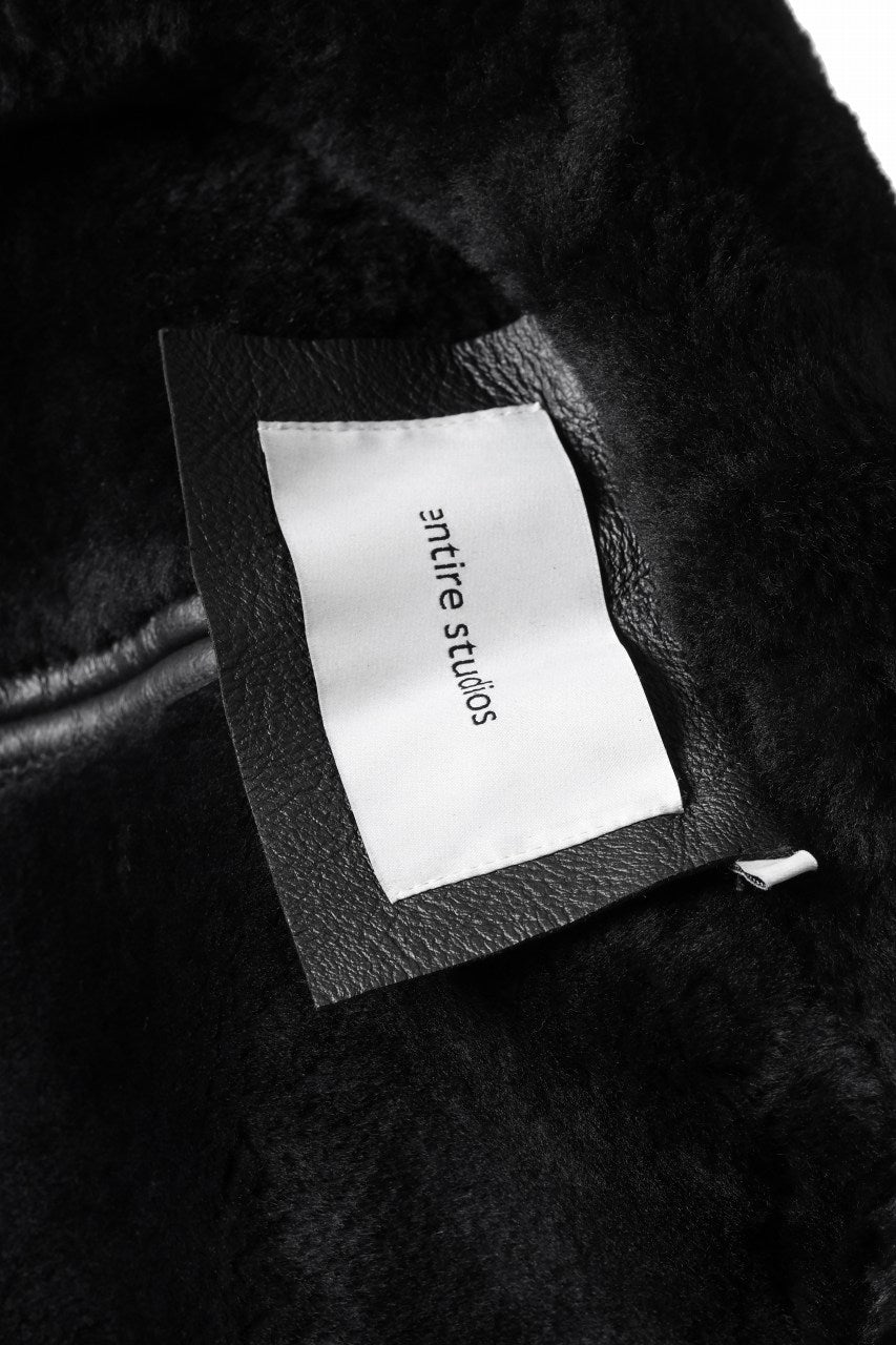 画像をギャラリービューアに読み込む, entire studios 01 SHEARLING JACKET (BLACK)