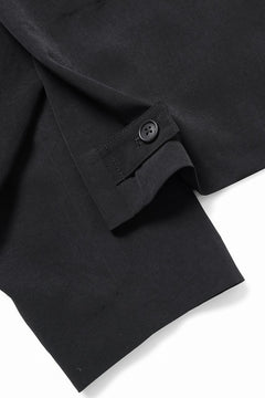 画像をギャラリービューアに読み込む, Y&#39;s for men FASTENER BLOUSON WITH FLAP POCKET / TA TUXEDO (BLACK)