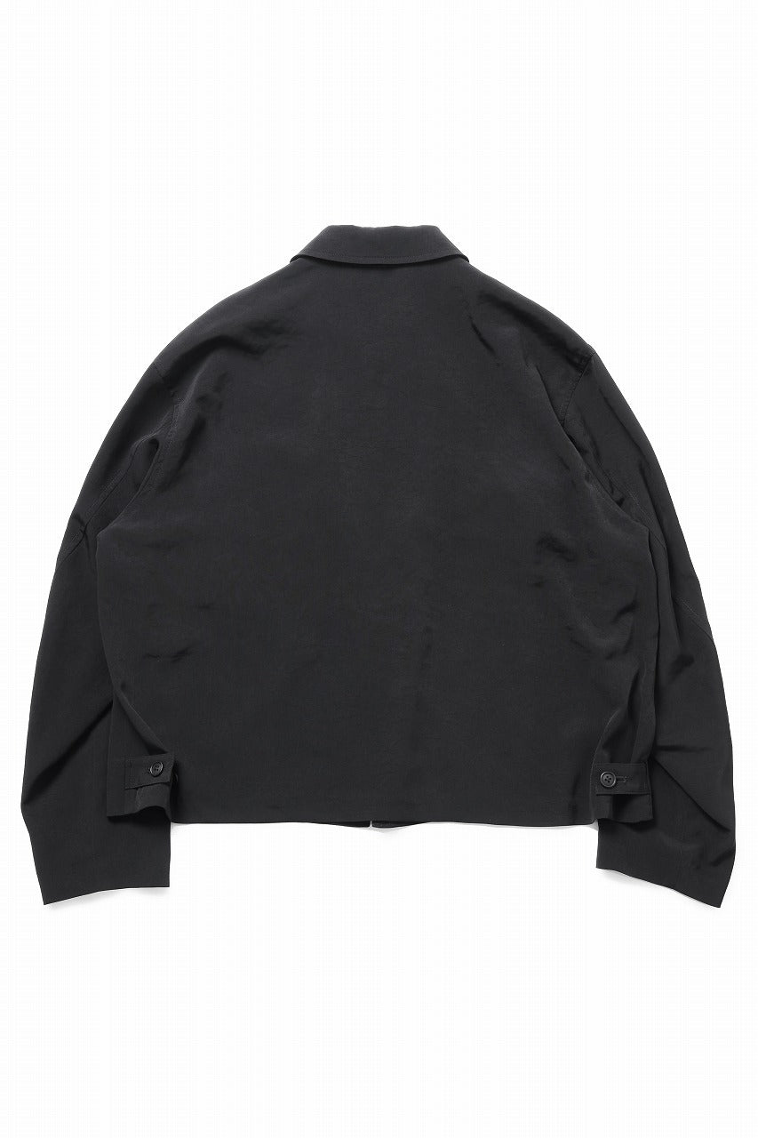 Y's for men FASTENER BLOUSON WITH FLAP POCKET / TA TUXEDO (BLACK)