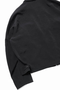 画像をギャラリービューアに読み込む, Y&#39;s for men FASTENER BLOUSON WITH FLAP POCKET / TA TUXEDO (BLACK)