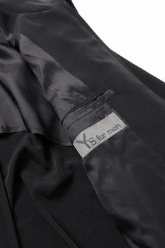 画像をギャラリービューアに読み込む, Y&#39;s for men FASTENER BLOUSON WITH FLAP POCKET / TA TUXEDO (BLACK)