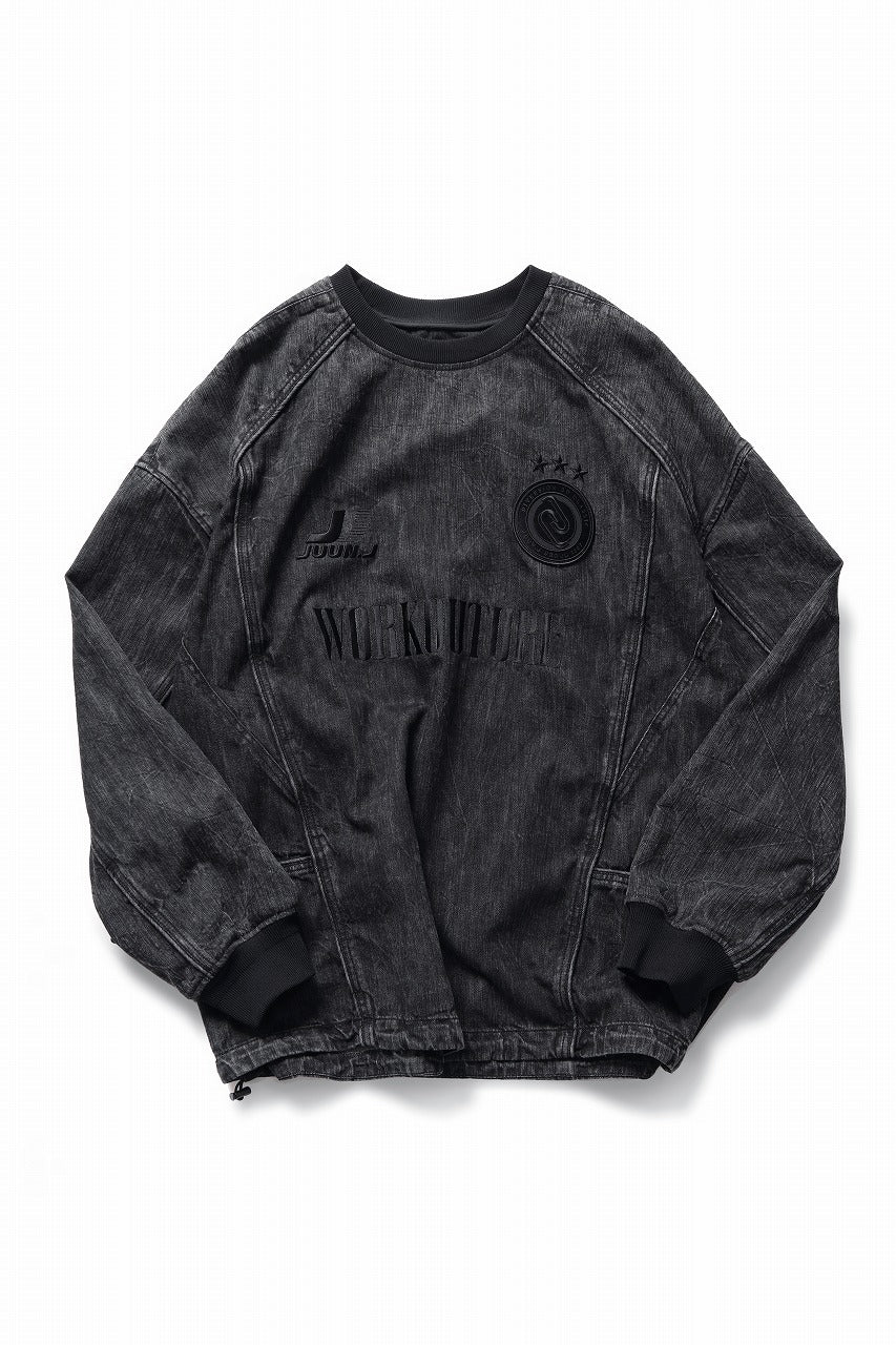 Juun.J Denim Crew Neck Pullover (BLACK)